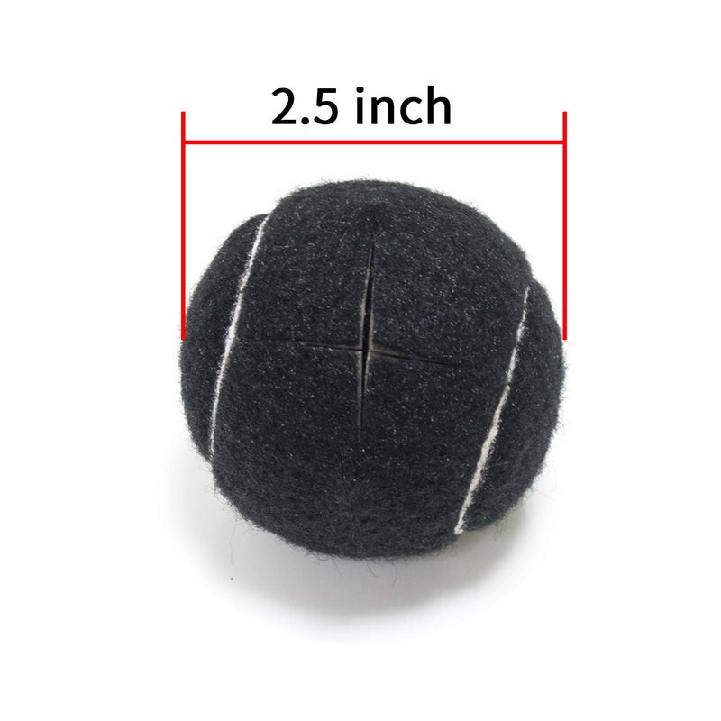 URBEST Walker Tennis Balls 4pcs Precut Heavy Duty Tennis Balls for Walkers, Pre Cut, Black - Image 2